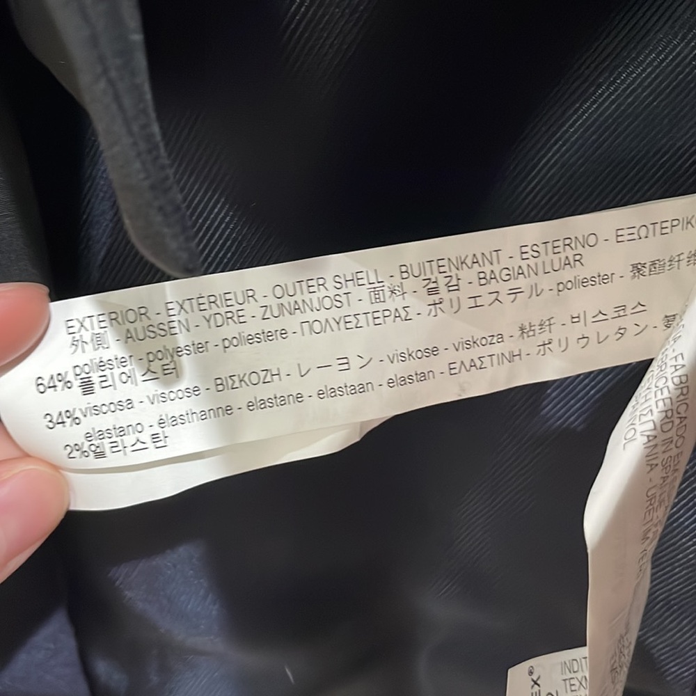 Zara Basic Jacket With Removable Collar Size Xs - image 4